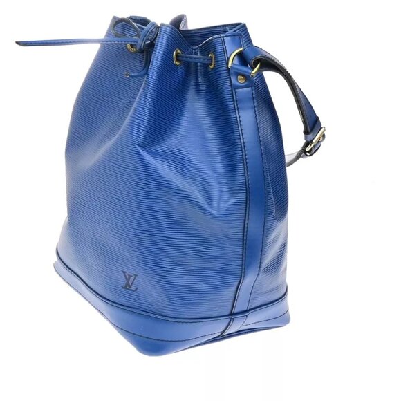 LOUIS VUITTON Noe GM Drawstring Shoulder Bag Epi Leather Blue - Picture 2 of 14